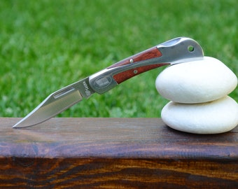 Small folding pocket knife  -  Folding knife - Hunting and Fishing Knife - Compact traveling knife  - Pocket knife Gift idea