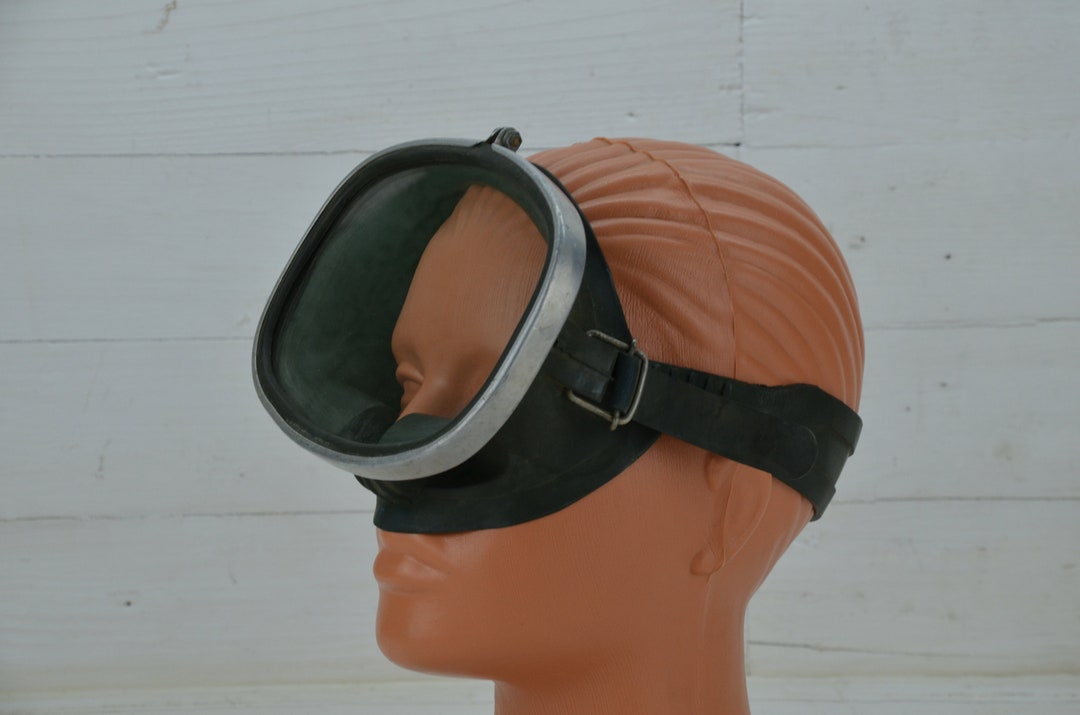 Vintage Scuba Mask Retro Scuba Mask Rubber Diving Mask Etsy