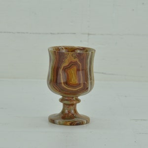 Vintage Onyx Tasse - Alte Onyx Tasse - Braune Marmor Tasse - Onyx Tasse - Handgemachte Onyx Tasse