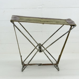 Vintage Folding Fishing Stool, Folding Chair, Camping Folding
