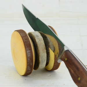 Old knife shrpener - Grinder knife - Vintage grinder - Hand pound knife sharpener - Sharpener - Grinder