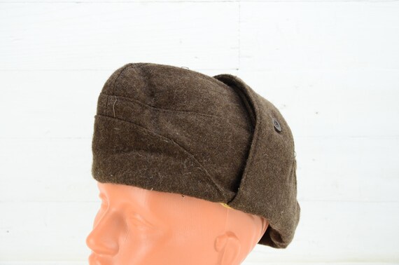 Old Bulgarian army soldier's winter hat WW2 - Sol… - image 6