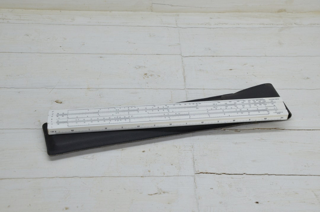Vintage Wooden Measuring Line - Ruler - Mathematical Calculator ...