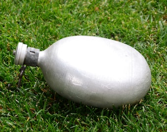 Cantina militar de aluminio - Cantina de soldado - Matraz de agua de aluminio - Botella de agua de aluminio - Cantina - Cantina de agua del Ejército