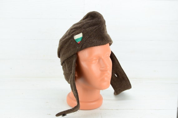 Old Bulgarian army soldier's winter hat WW2 - Sol… - image 2