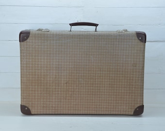 Oude kartonnen koffer - Vintage koffer - Bagagekoffer - Reiskoffer - Reiskoffer - Kartonnen koffer - Retro reiskoffer