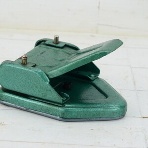 Vintage hole puncher - Paper puncher Metal punch holder - Paper perforator - Office utensil - Office decor - Retro office  - Paper tools