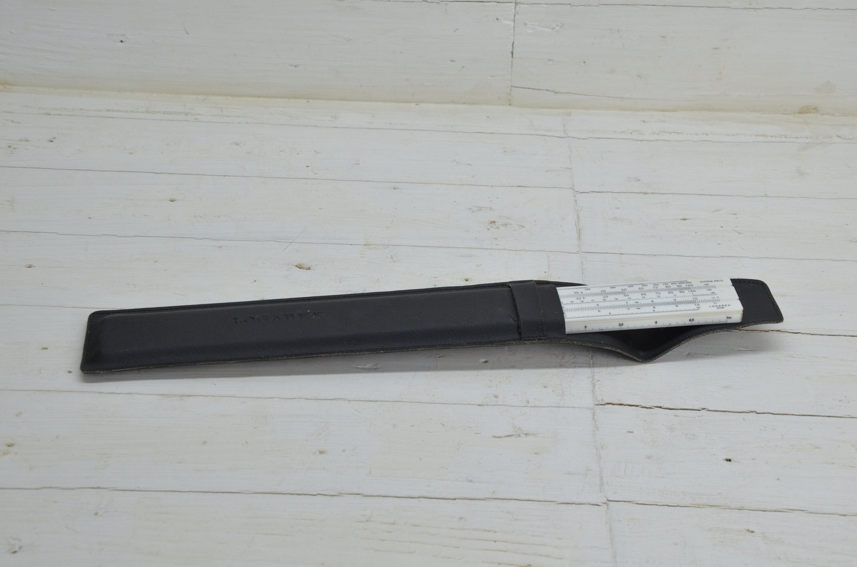 Vintage Wooden Measuring Line - Ruler - Mathematical Calculator ...