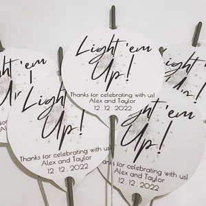 Wedding Grand Exit Sparkler Tags | Light Up the Night | Sparkler Tags for Wedding Guests | Wedding Favors | Wedding Sparkler Tags in Bulk