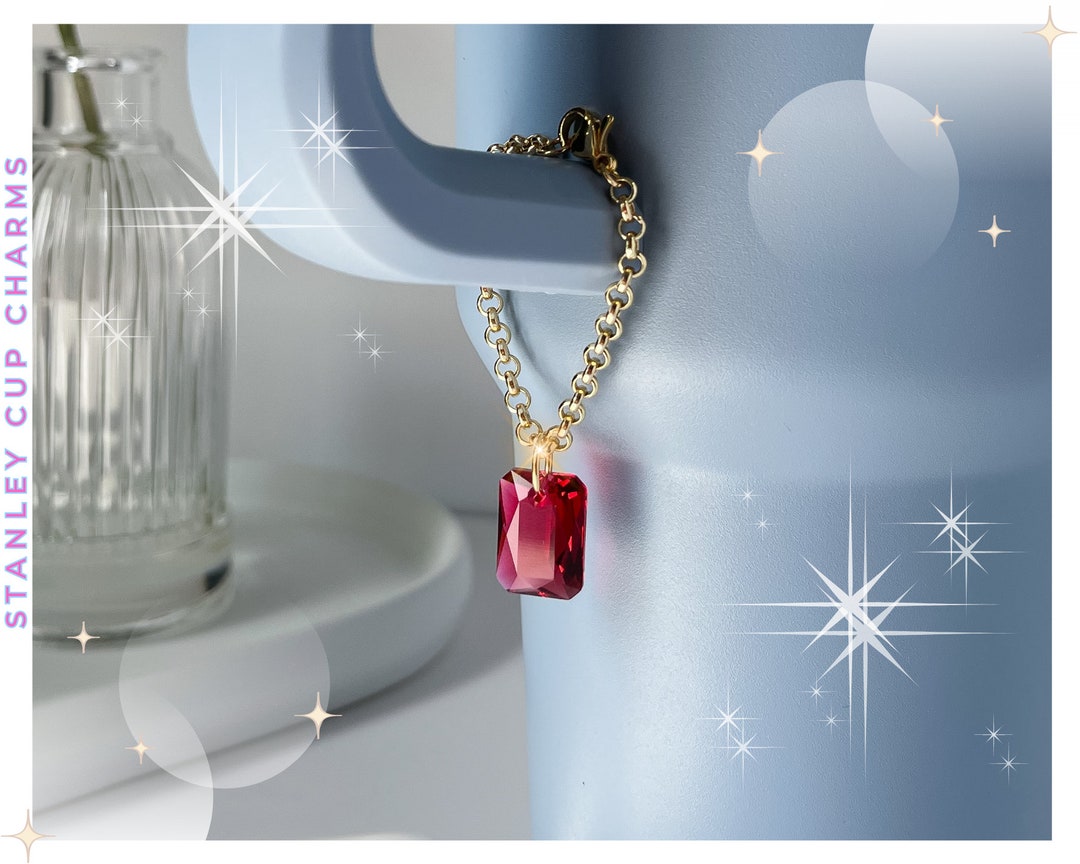 Ruby Red Stanley Cup Charm Tumbler Charm Handle Charm Simple Modern Cup