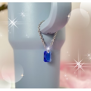 Sapphire Stanley Cup Charm | Tumbler Charm | Handle Charm | Simple Modern Cup| Stanley Accessories