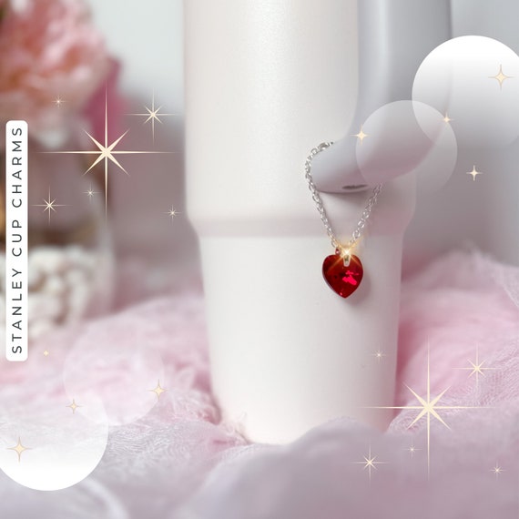 Rose Initial Charm For Stanley Cup,Mini Rose Tumbler