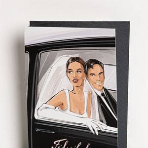 Congratulations greeting card, marital greeting card, couple