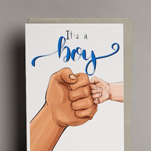 carte de voeux its a boy,carte de bébé,carte de grossesse, carte de bébé nouveau-né, carte de bébé
