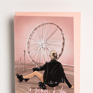 carte de vœux « Je pense a toi », carte cadeau  avec enveloppe,meilleur ami, carte d’amitié, carte d'amour