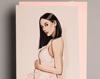 Congratulations greeting card, pregnancy card, future mother, cards for new mother, new baby, card for birth gift