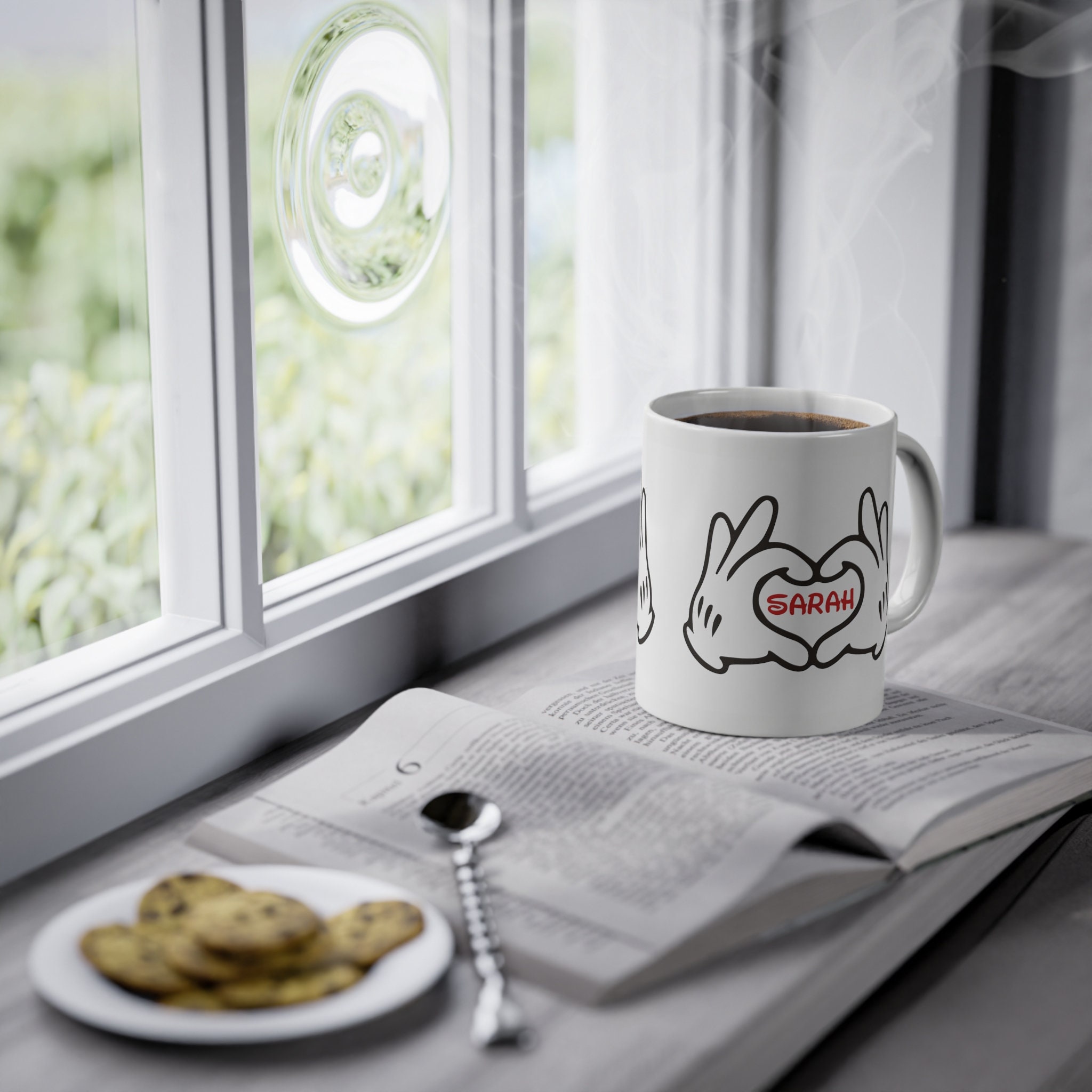Personalized mug with name Mickey Mouse theme coffee mug