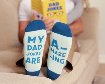 Funny Dad Joke Socks, A-Maze-Ing Father's Day Gift