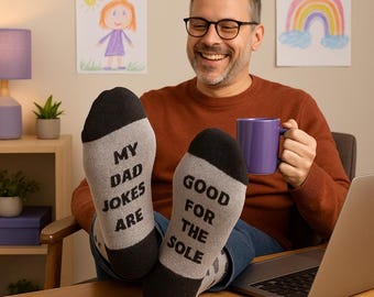 Dad Joke Dress Socks, Funny Father's Day Gift