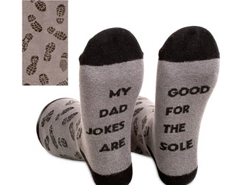 Funny Dress Socks with Dad Joke, 1 Pair of Funny Socks For Men, Great Father's Day Gift or Funny New Dad Gift or Christmas Stocking Stuffer