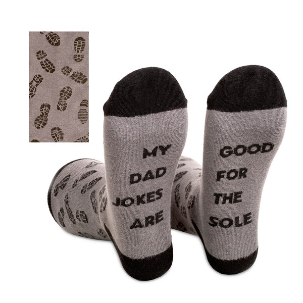 Funny Dress Socks with Dad Joke, 1 Pair of Funny Socks For Men, Great Father's Day Gift or Funny New Dad Gift or Christmas Stocking Stuffer