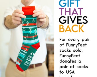 Dad Jokes Christmas Socks: Funny Novelty Gift for Father