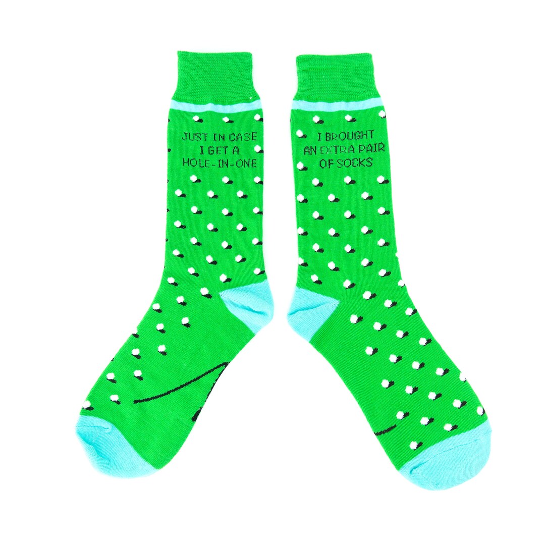 Funny Golf Socks Dress Socks With Joke One Pair of Funny Etsy