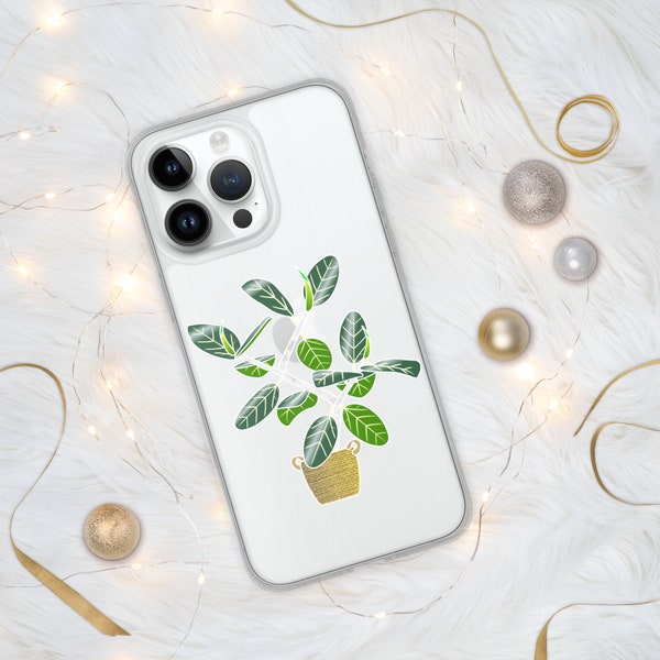 Ficus benghalensis 'Audrey' Sacred Fig Tree Houseplant iPhone Case