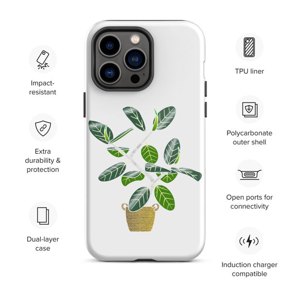 Ficus benghalensis 'Audrey' Sacred Fig Tree Houseplant Tough iPhone case