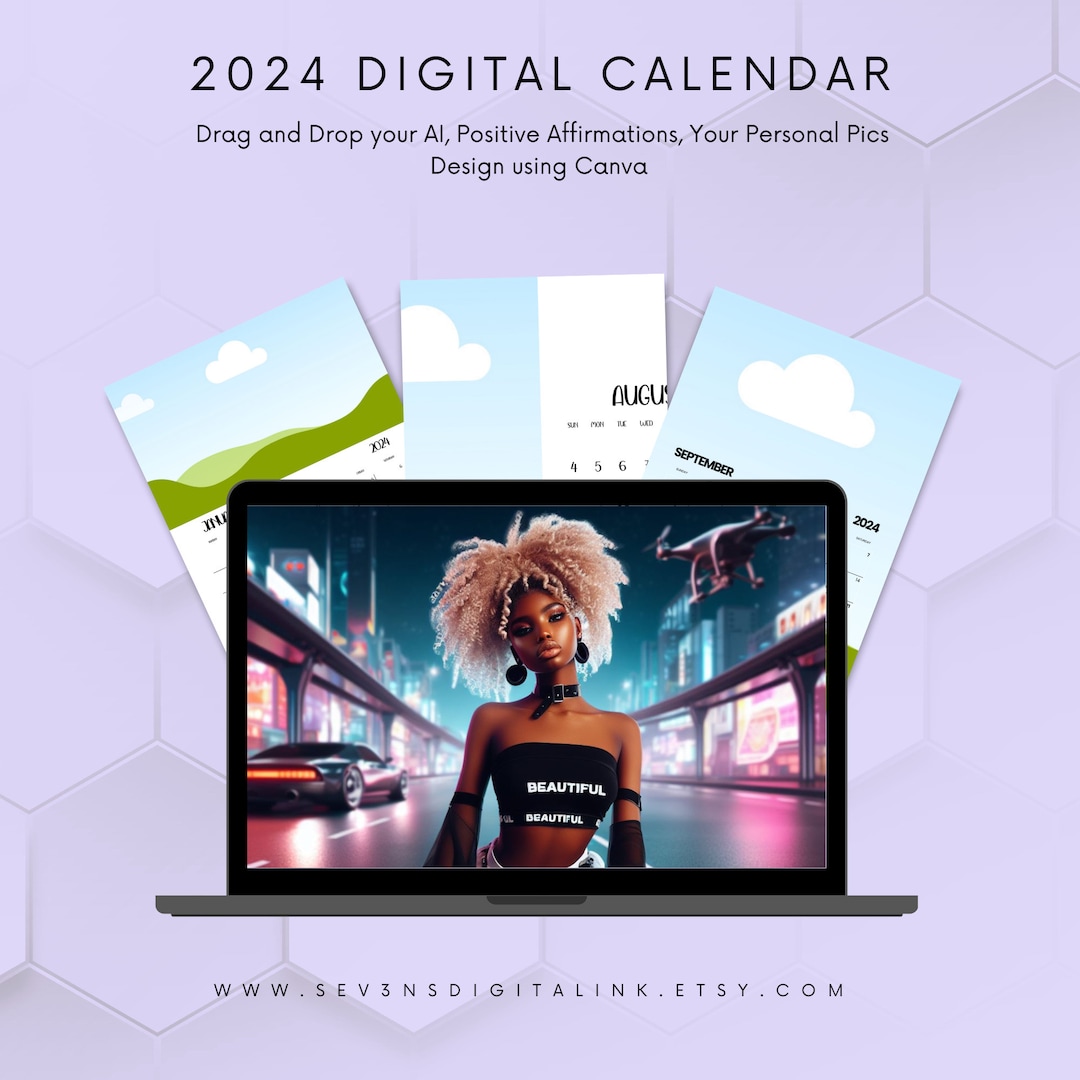 2025 Fully Editable Calendars Canva Template Instant Download
