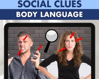 Social Inferencing Scenarios, Reading Social Cues Activity, Autism Special Ed OT, Digital Boom Cards Interactive, Educational Game
