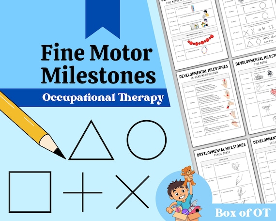 Fine Motor Skill Milestones Booklet | Occupational Therapy, Pre-Writing