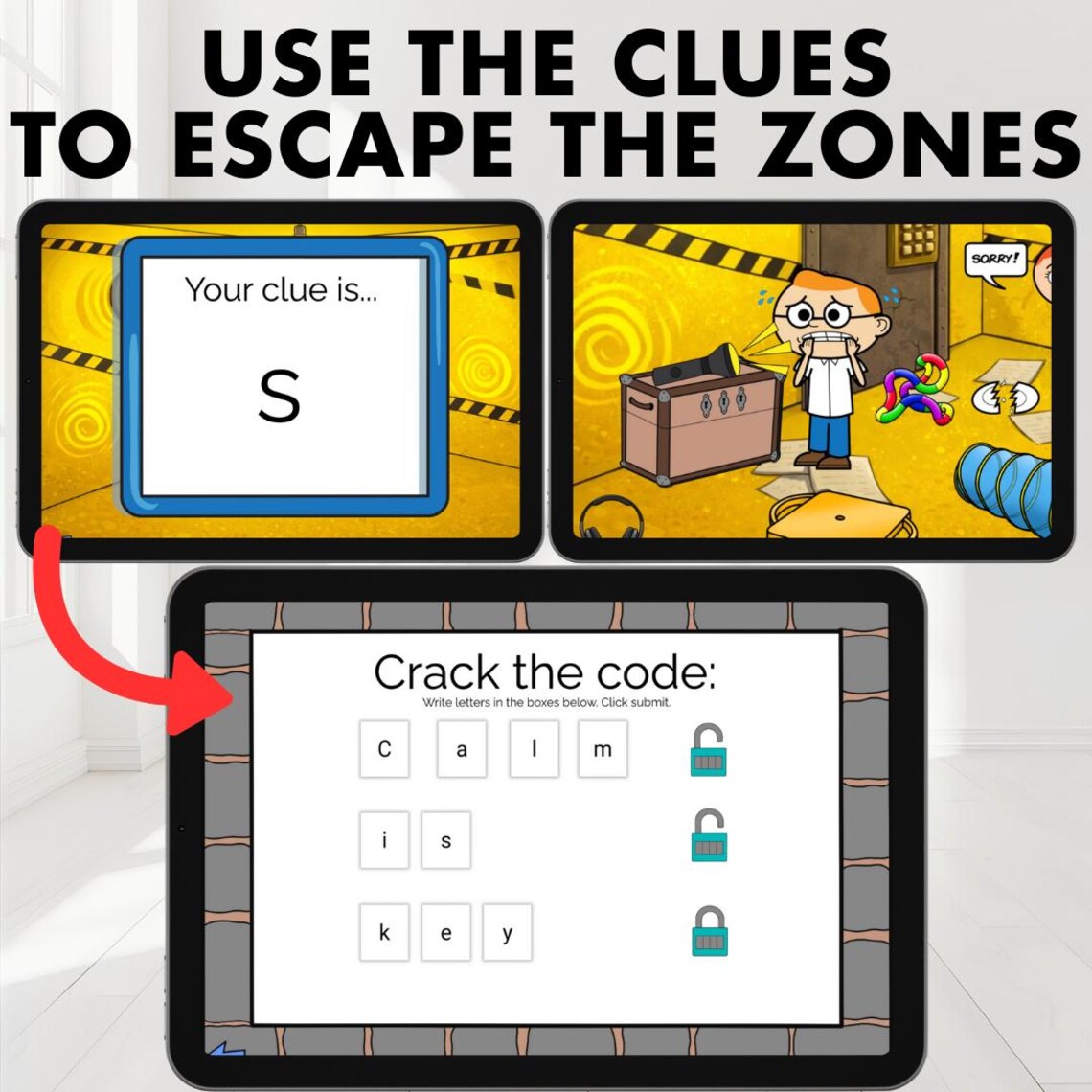 Emotional Regulation ESCAPE ROOM | Zones, Feelings & Coping Skills ...
