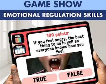 Self Control GAME SHOW | Emotional Regulation & Coping Skills Digital Activity