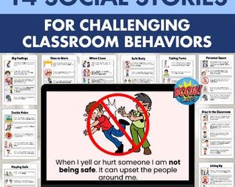 Social Stories for Self Regulation, Expected Behaviors & Autism | Editable