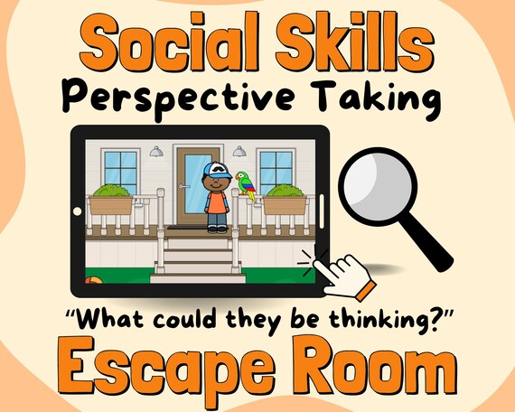 Autism Social Skills Escape Room Game, Perspective Taking (Boom Learning)