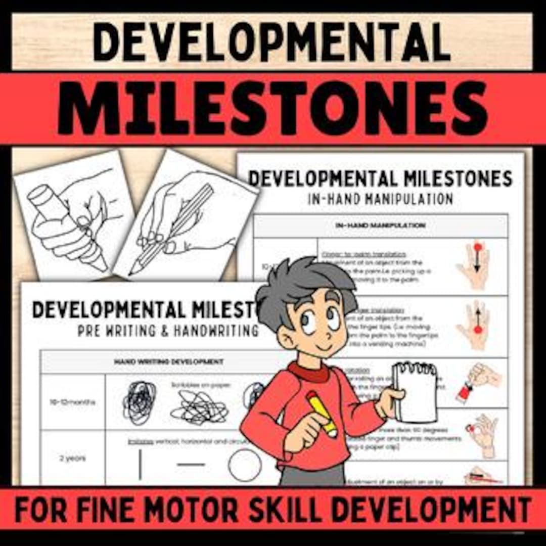 Developmental Course Drawing Fine Motor Developmental Milestones: Writing, Dexterity, Scissor Skills ...