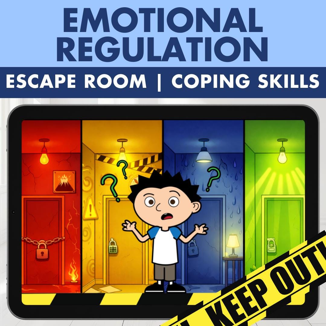 Emotional Regulation ESCAPE ROOM | Zones, Feelings & Coping Skills ...