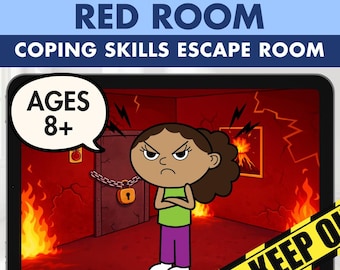 Anger Management Escape Room | Boom Cards | Red Zone Coping Skills | Autism SEL (Boom Learning)