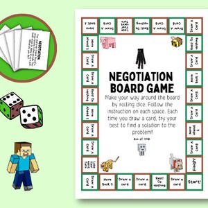 Minecraft Inspired Negotiation Board Game: Social Skills & Problem ...