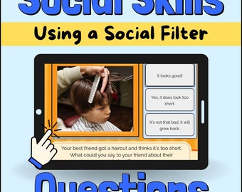 Social Skills Questions, Special Education Activity (Boom Card)