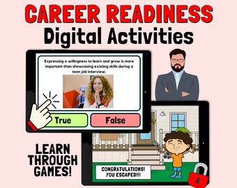 Autism Job Skills Digital Games: Interview & Resume (Special Education)