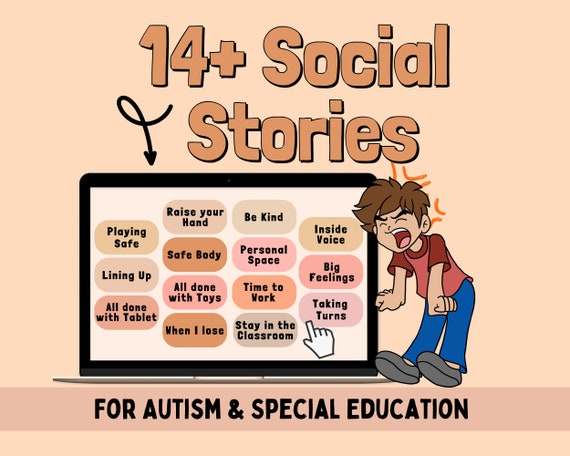 Social Stories for Autism, Challenging Behaviors Boom Cards
