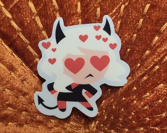 Modeus Sticker, Helltaker 1.6"x1.7" | Waterproof Vinyl Sticker, Gaming Sticker, Chibi sticker, UNOFFICIAL