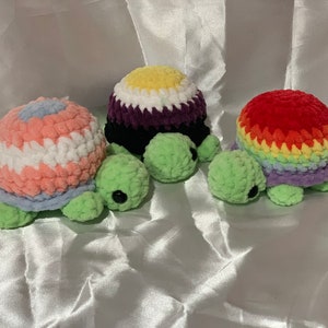Pride LGBTQ+ crochet turtles