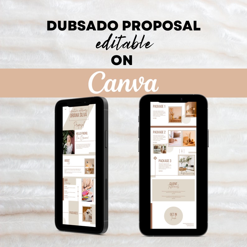 Dubsado Proposal Template/ Editable Canva Template/ Client Proposal