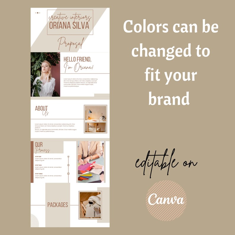 Dubsado Proposal Template/ Editable Canva Template/ Client Proposal