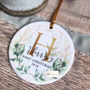 Personalised First Christmas ornament - Baby’s First Christmas - Christmas bauble  Tree decoration - Ornament Keepsake - Baby Boy Girl gift