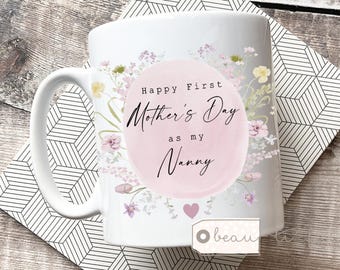 Personalised First Mother's Day Mug - Nanny Gift - Best Mummy Mug - Mothers Day Mug - Personalised Mug - First Mother's Day
