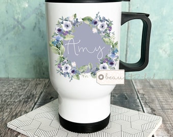 Personalised Travel mug - Friend gift - Travel mug gift - Teacher gift - Insulated hot drink mug - Thermal mug - Mug